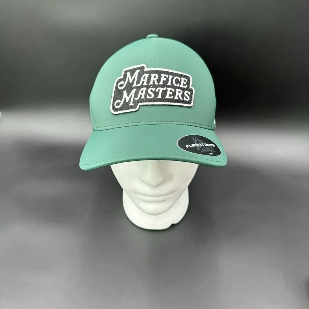NEW Jeff Marfice Masters Charity Cap‎ Small/Medium Flexfit Delta Green Patch - Picture 2 of 12